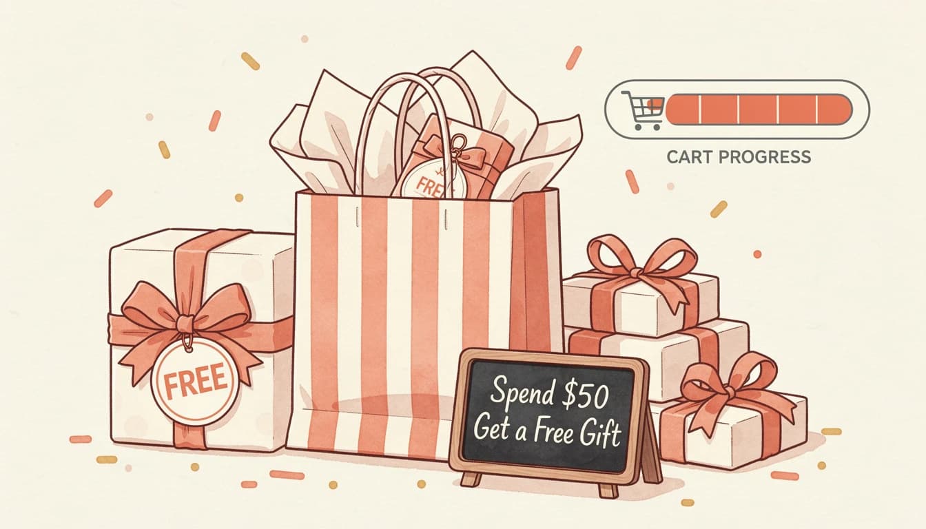 So fügst du ein kostenloses Geschenk zum Kauf in deinem Shopify-Warenkorb hinzu