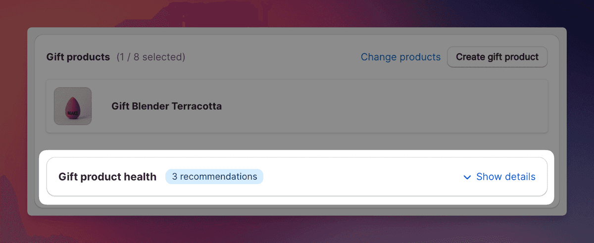 NEW: Gift Health Assessment