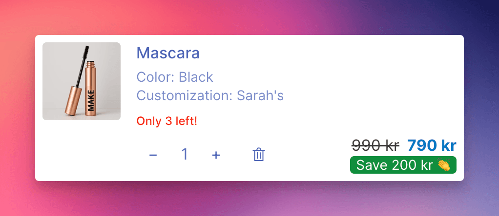 NEW: Low Inventory Notice