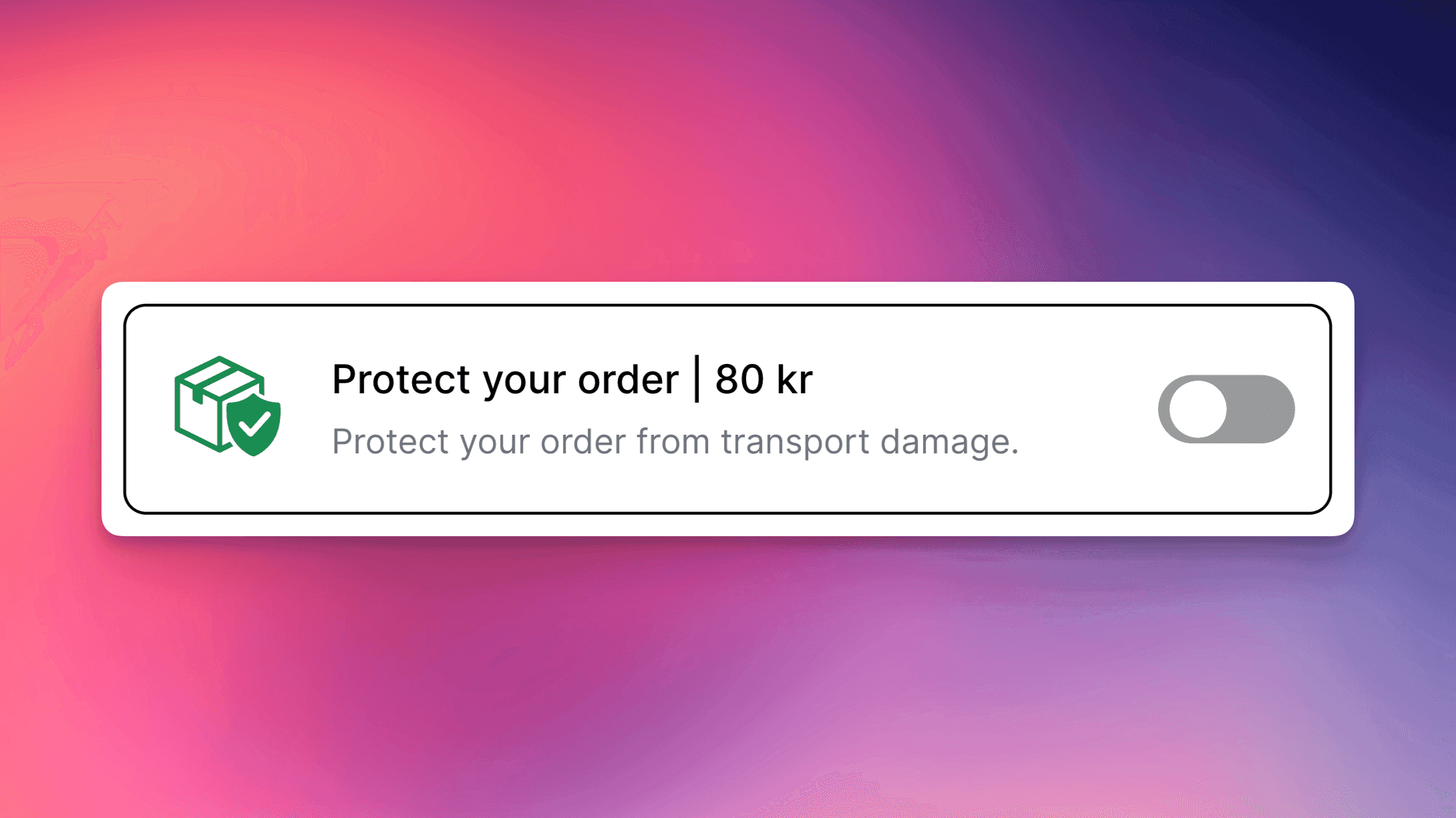 NEW: Shipping Insurance Add-on